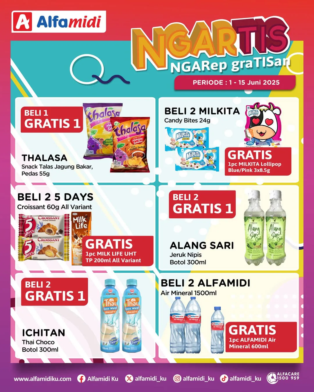 Promo Alfamidi Ngartis (Ngarep Gratisan) Periode 1-15 Juni 2025
