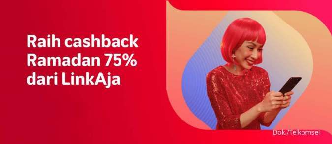 Beli Paket Data Telkomsel Pakai LinkAja Dapat Cashback 75%, Ini Promonya!