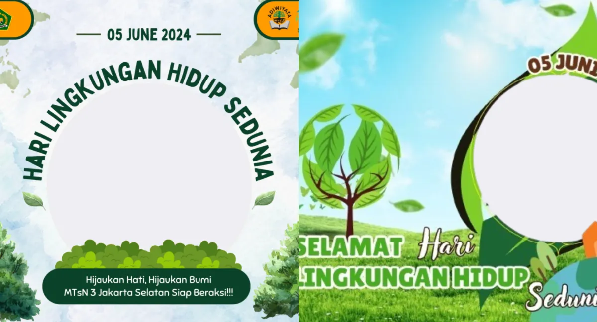 Deretan Twibbon Hari Lingkungan Hidup Sedunia 2024, World Environment Day 