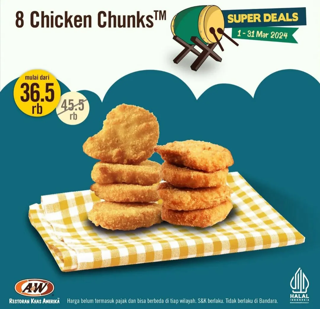 Promo AW Restoran Super Deals 1-31 Maret 2024