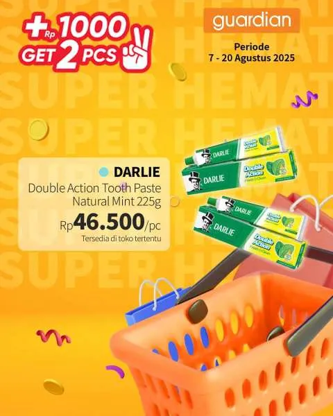 Promo Guardian Super Hemat Periode 7-20 Agustus 2025