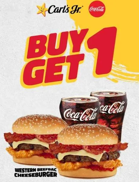 Promo Carls Jr Beli 1 Gratis 1 Daebak Burger dan BOGO Western Edisi Maret 2023