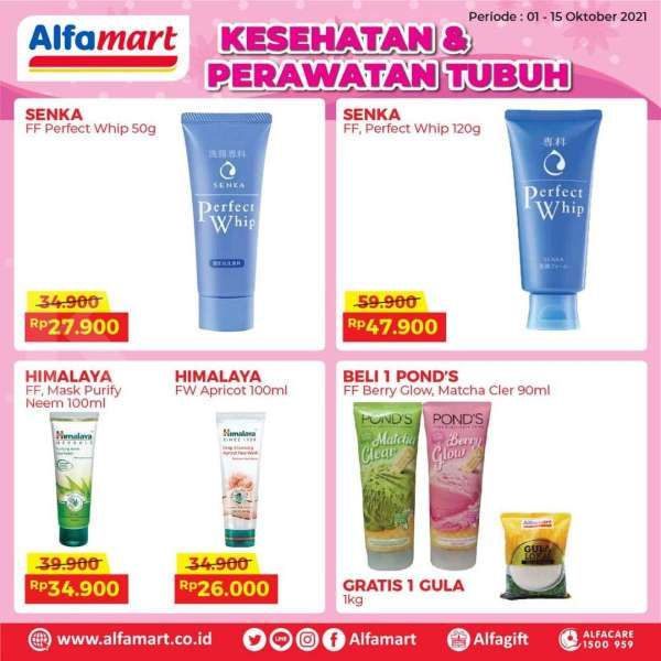 Promo Alfamart Edisi Kesehatan dan Perawatan Tubuh, Beli 1 Sabun Muka Gratis Gula 1kg