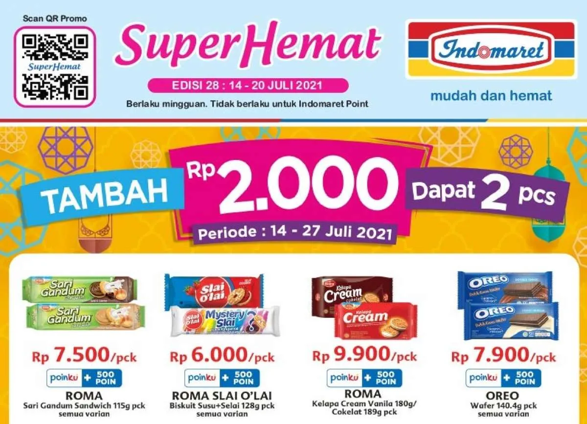 Promo Indomaret mingguan terbaru 14-20 Juli 2021, diskonan rutin!