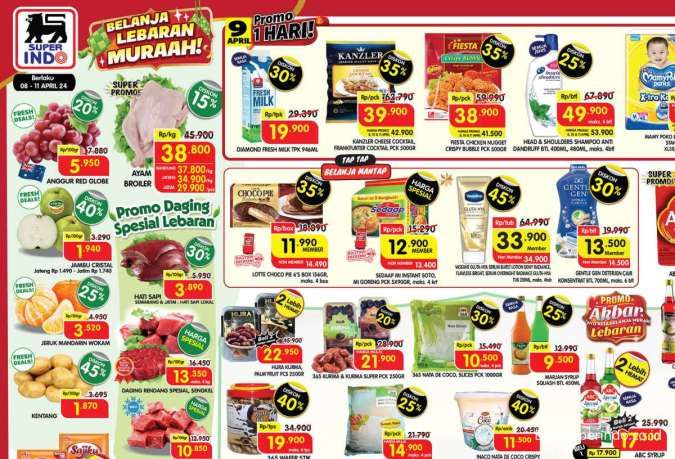 Promo Superindo Terbaru Jelang Lebaran 8-11 April 2024, Promo Akbar Hanya 4 Hari