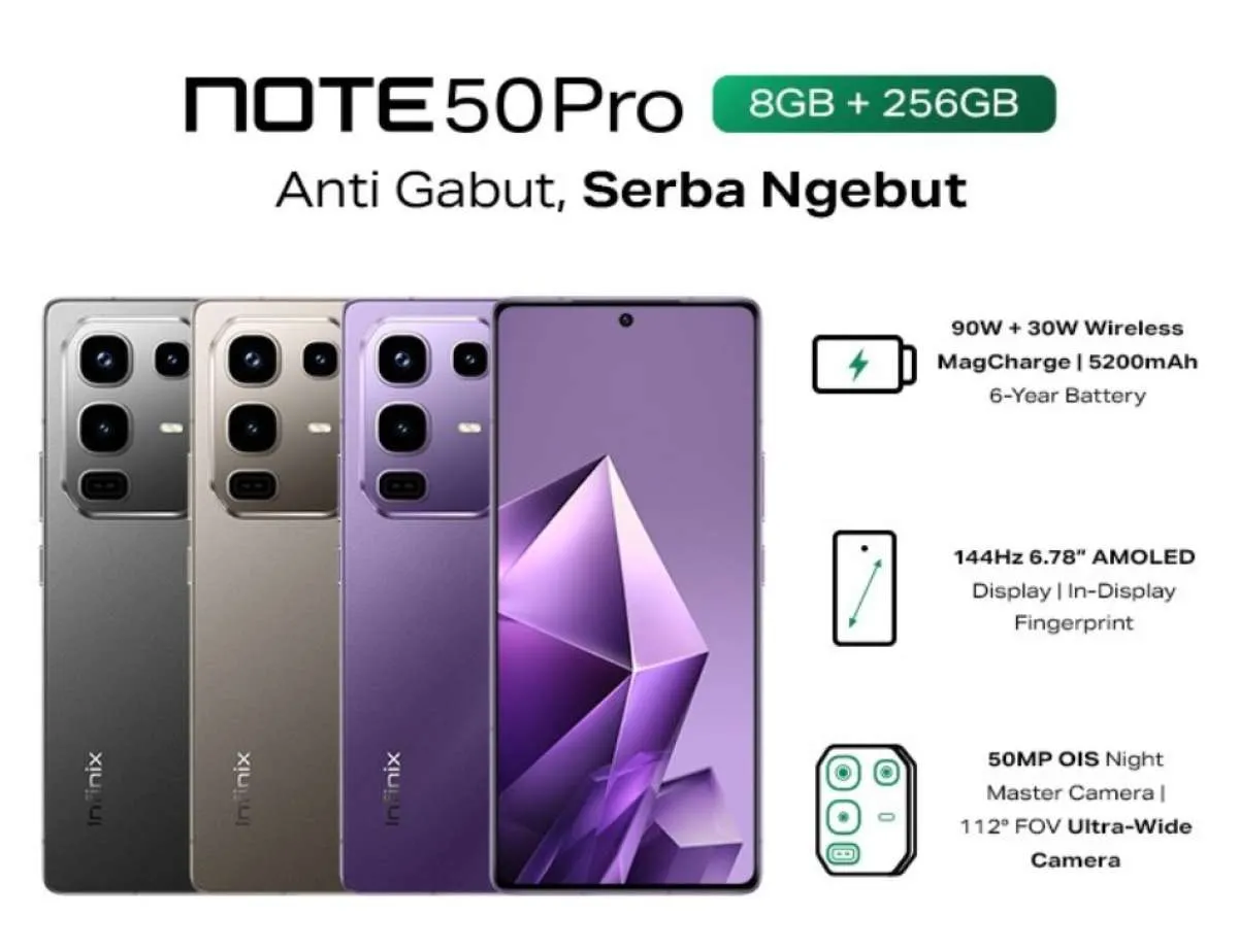 Spesifikasi & Harga Infinix Note 50 Pro Resmi di Indonesia