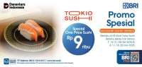 Daftar Promo Kuliner BRI Oktober-Desember 2025, Special One Price Sushi Rp 9.000