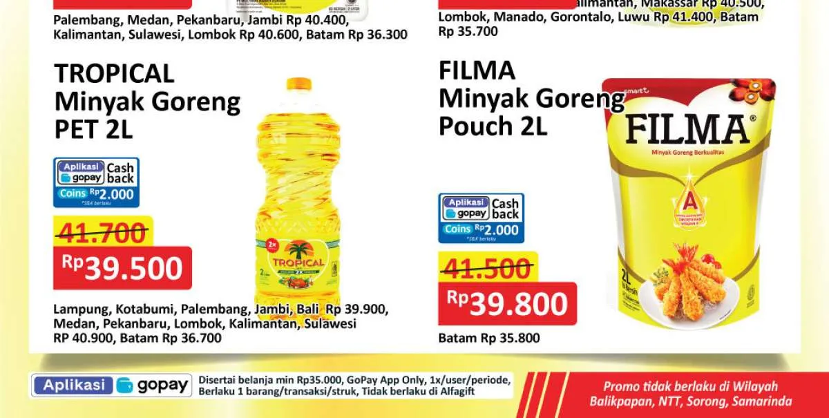 Promo Minyak Goreng JSM Alfamart-Superindo April, Potongan Harga Sampai Besok