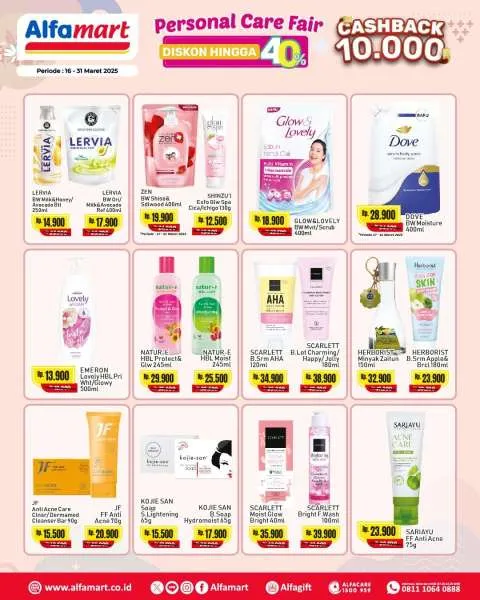 Promo Alfamart Personal Care Fair Periode 16-31 Maret 2025