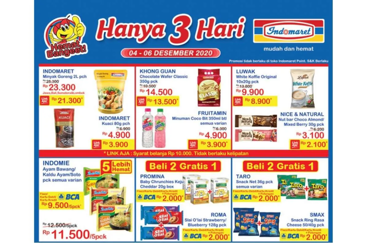 Promo JSM Indomaret 4-6 Desember 2020, diskonan akhir pekan!