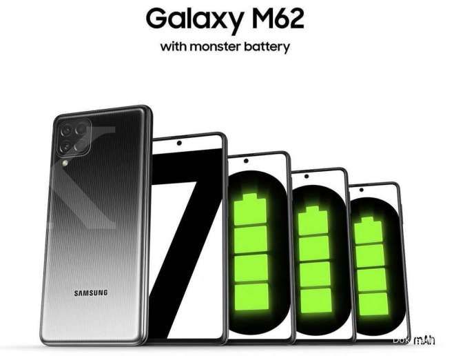 Rilis di Thailand & Malaysia, Samsung Galaxy M62 punya baterai 7.000 mAh dan RAM 8GB