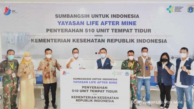 Yayasan Life After Mine sumbangkan 510 tempat tidur medis di RSDC Kemayoran