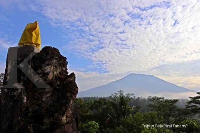 Gunung Agung: PVMG rilis peringatan level orange