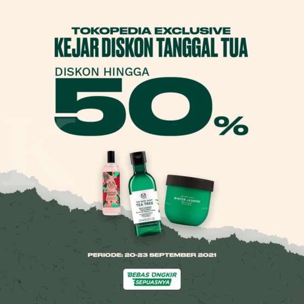 Terakhir Hari Ini, Nikmati Promo Edisi Tanggal Tua dari The Body Shop Diskon s/d 50%