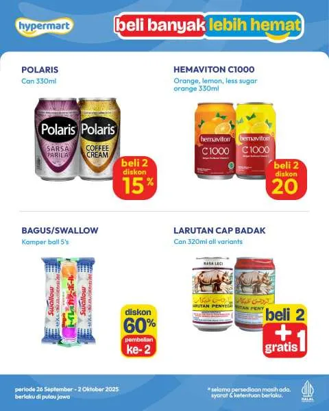 Promo Hypermart Beli Banyak Lebih Hemat Periode 26 September-2 Oktober 2025