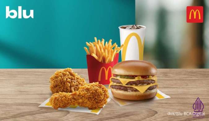 Promo McDonalds x Blu BCA s.d 31 Juli 2024, Semua Menu McD Dapat Cashback 25%