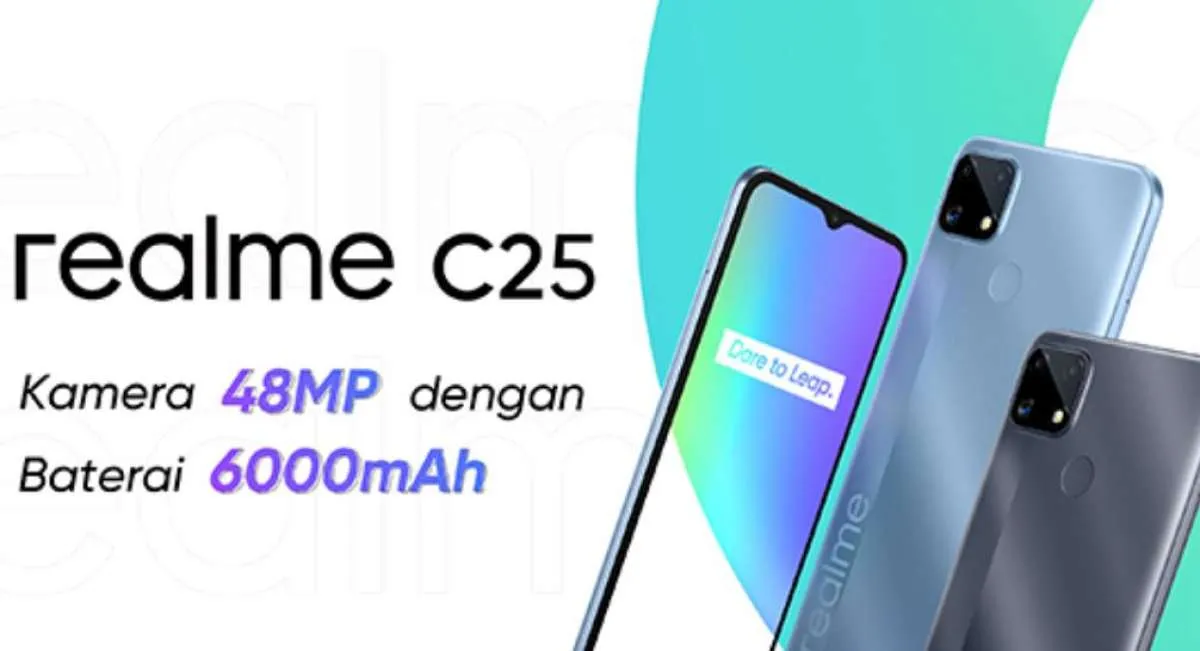 Daftar harga HP Realme C25 terbaru, gunakan chipset gaming dan baterai 6.000 mAh
