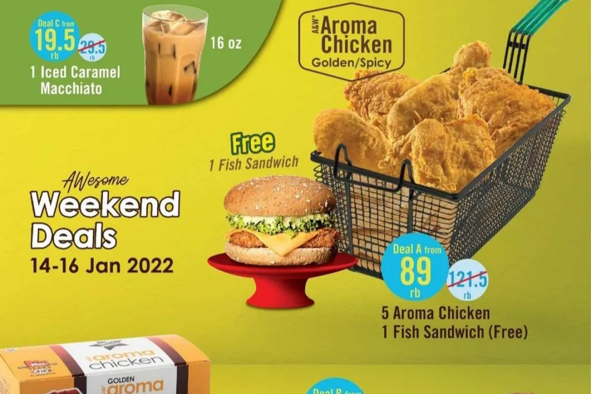 Promo A&W 14-16 Januari 2022, Paket Weekend Deals Terbaru Mulai Rp 20.000-an