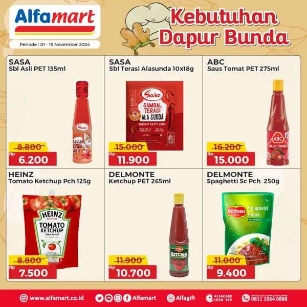 Promo Alfamart Kebutuhan Dapur Periode 1-15 November 2024