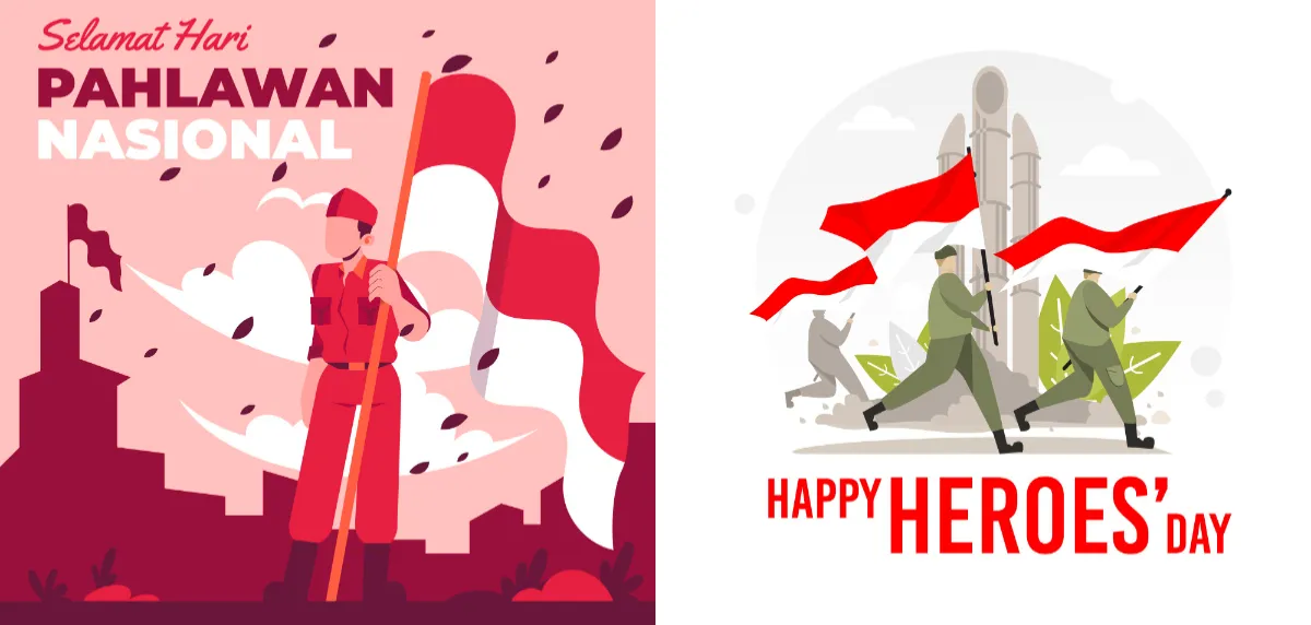 25 Poster Hari Pahlawan 2023 Desain Keren, Bisa Diedit dan Mudah Diunduh Gratis