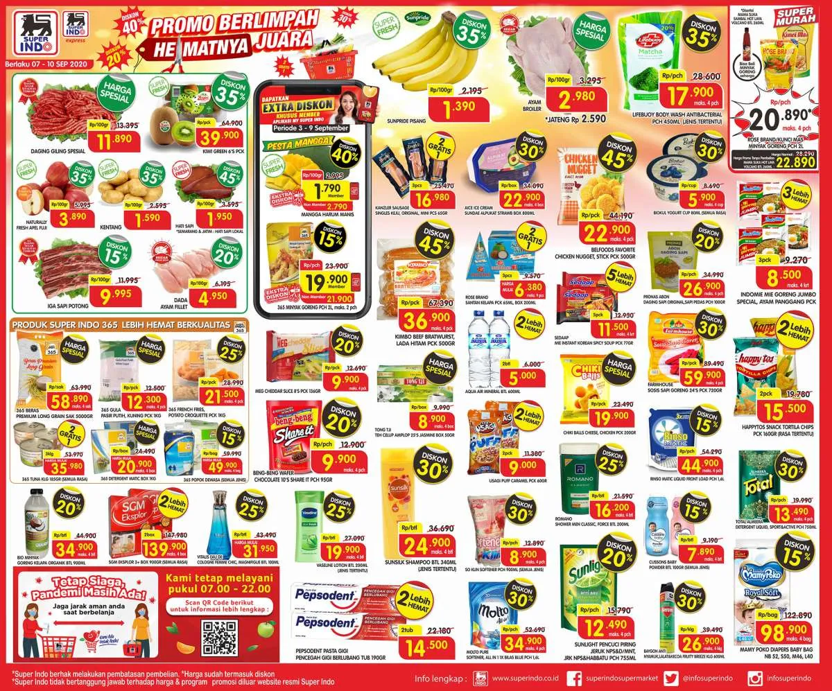 Promo Superindo weekdays pekan ini baru mulai, 7-10 September 2020!