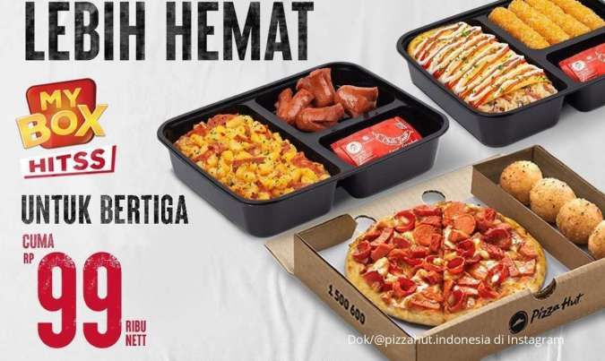 Promo Pizza Hut 13-24 September 2021, 3 my box lebih hemat hanya Rp 99.000 saja