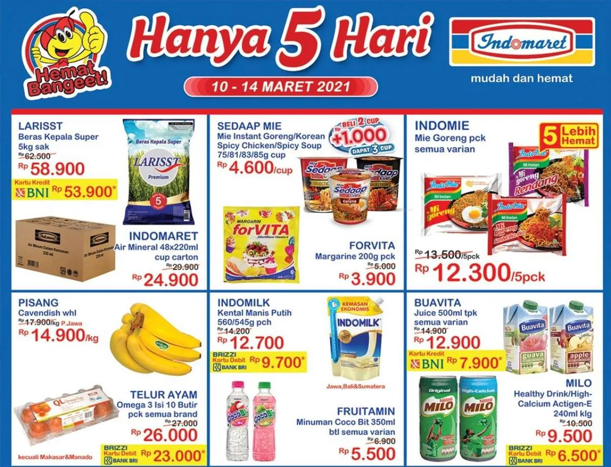 Promo Indomaret Hanya 5 Hari, diskon akhir pekan terbaru 13 Maret 2021!