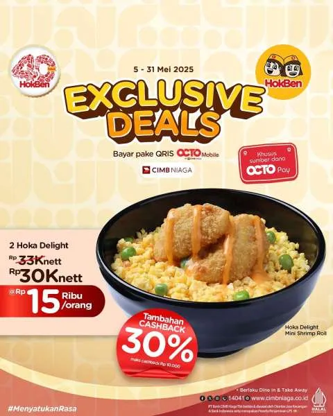 Promo Hokben Exclusive Deals CIMB Niaga