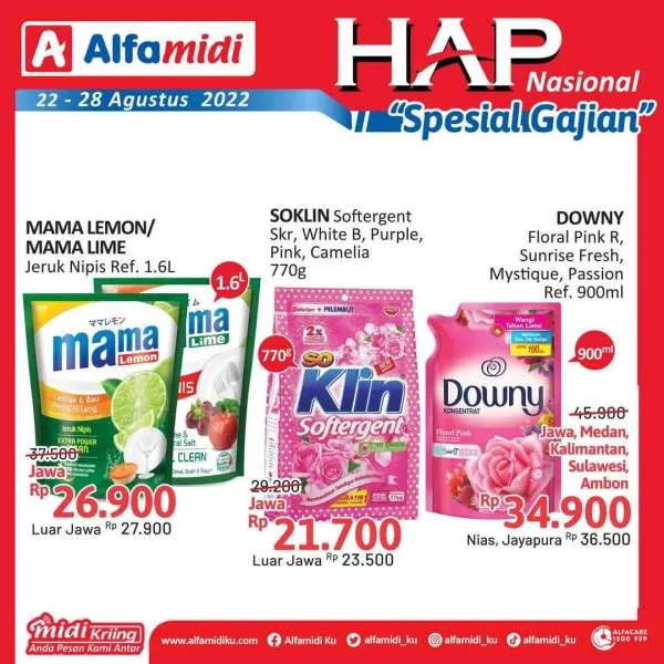 Promo Alfamidi Hemat Satu Pekan Spesial Gajian Periode 22-28 Agustus 2022