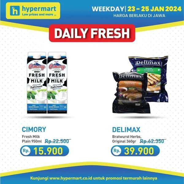 Promo Hypermart Hyper Diskon Weekday Periode 23-25 Januari 2024