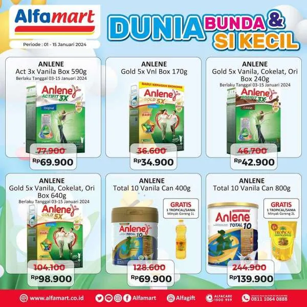 Promo Alfamart Dunia Bunda & Si Kecil Periode 1-15 Januari 2024