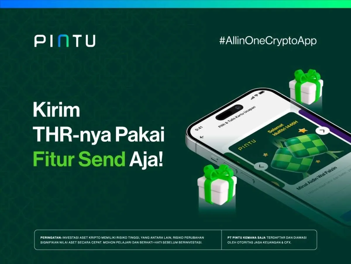Rayakan Lebaran dengan Cara Baru, Kirim THR Kripto via PINTU