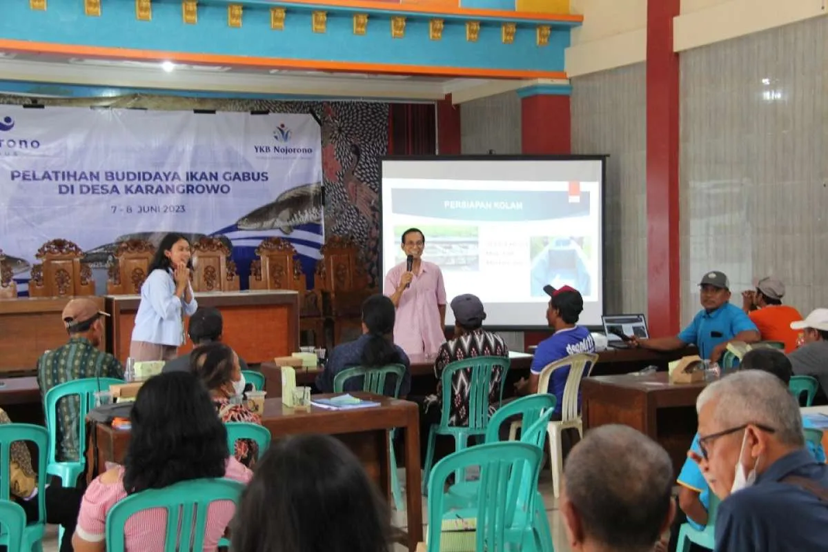 Nojorono Kudus Beri Pelatihan Budidaya Ikan Kutuk & Kreasi Eceng Gondok di Karangrowo