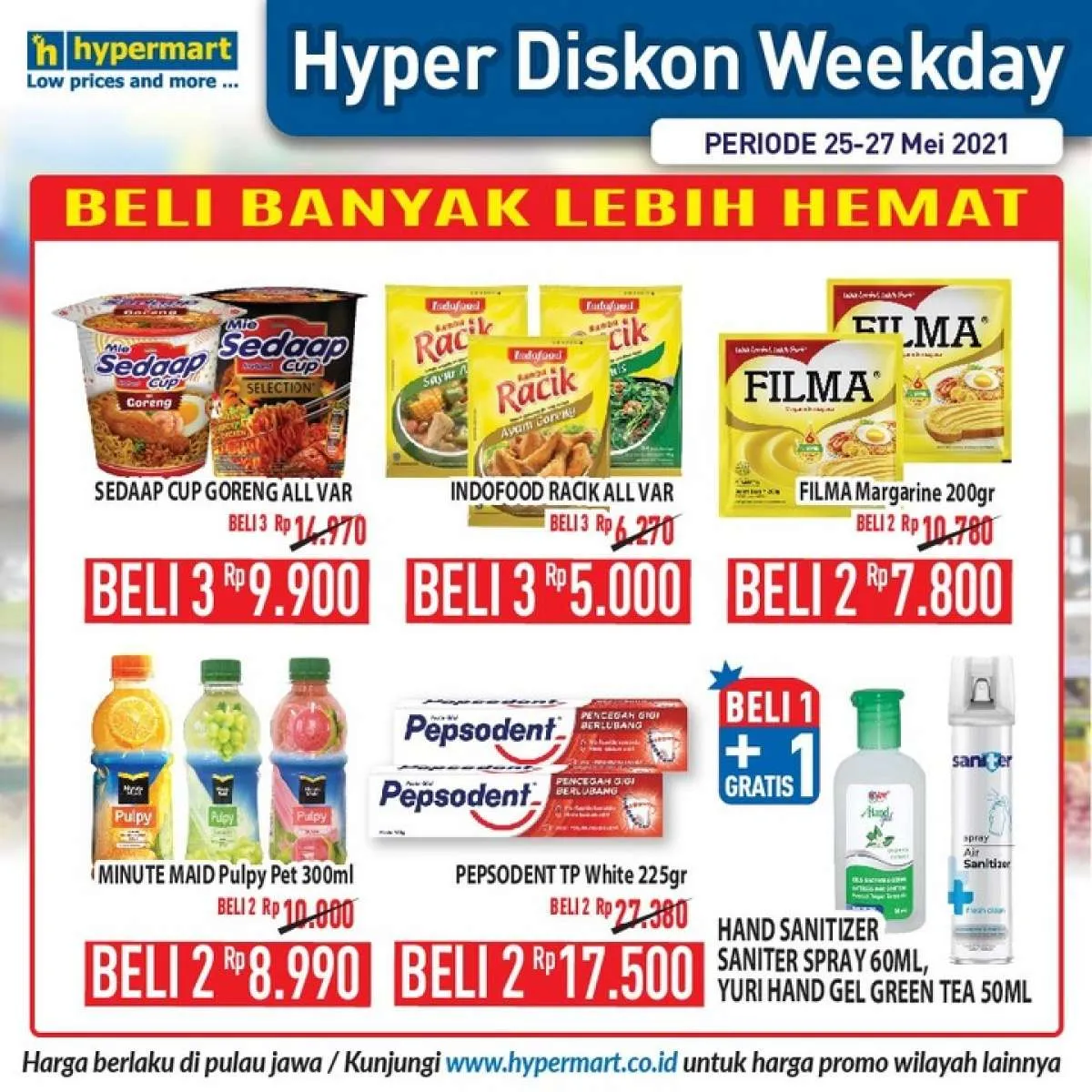 Paling baru! Promo Hypermart weekday 25-27 Mei 2021, Hyper Diskon