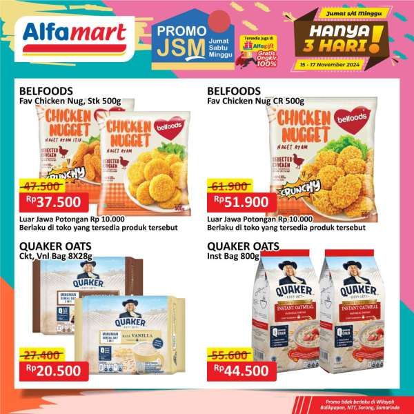 Promo JSM Alfamart Weekend 15-17 November 2024