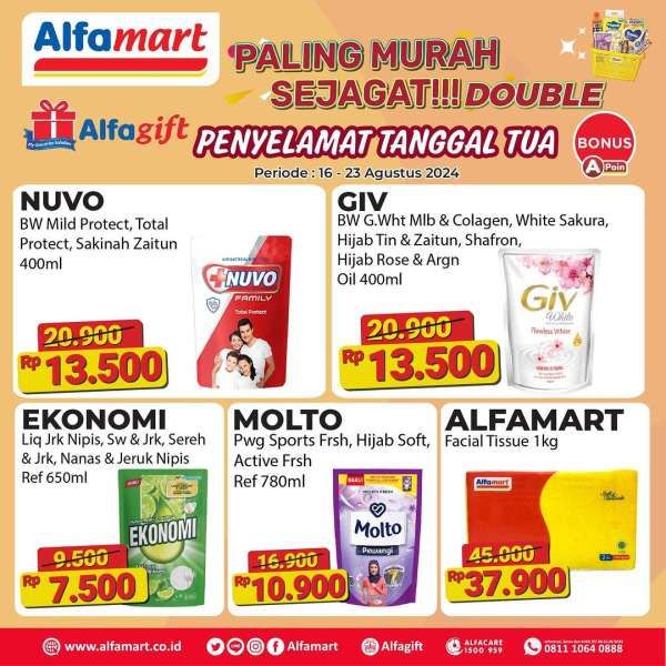 Promo Alfamart Paling Murah Sejagat 16-23 Agustus 2024