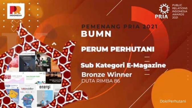 Perhutani Raih Penghargaan dalam Ajang PR Indonesia Awards 2021