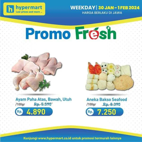Promo Hypermart Hyper Diskon Weekday Periode 30 Januari-1 Februari 2024