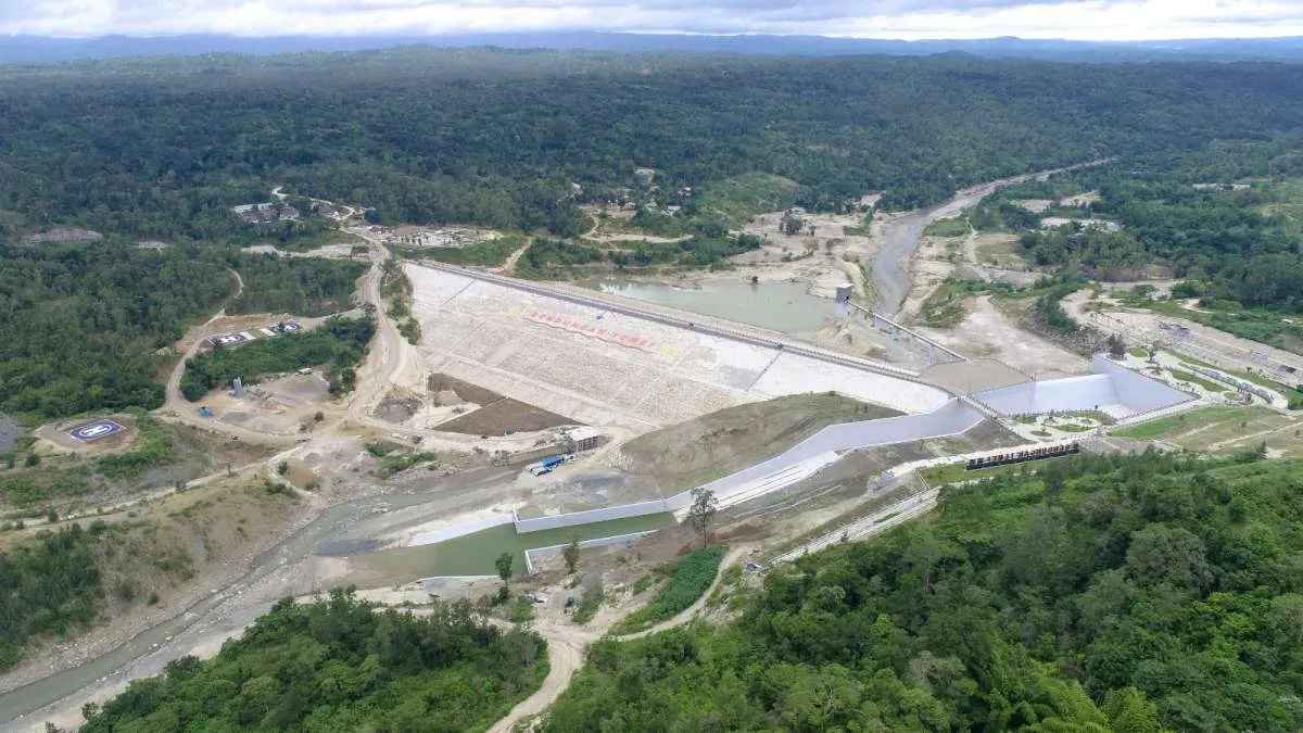 Proses Pembangunan Bendungan Jlantah Waskita Karya (WSKT) Mencapai 93,25%