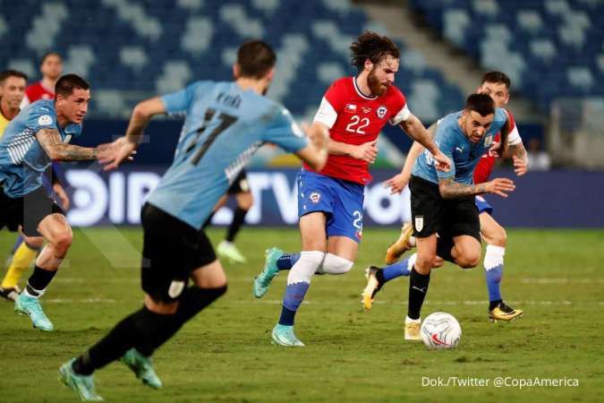 Hasil Copa America 2021 Uruguay vs Chile di Grup A
