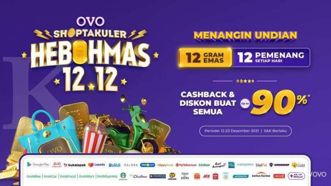 Gandeng Bukalapak, JD.ID Serta Ratusan Mitra Lainnya, OVO Gelar Shoptakuler Hebohmas 12.12