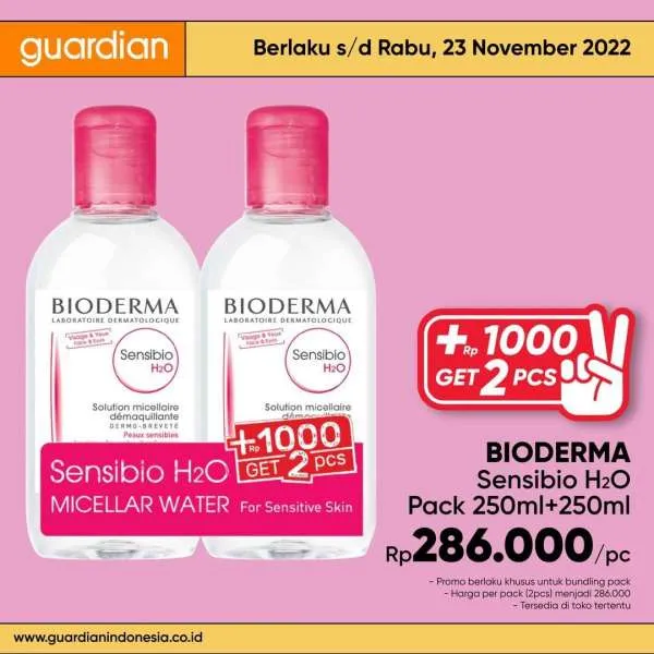 Promo Guardian +1000 Get 2 Pcs Periode 17-23 November 2022