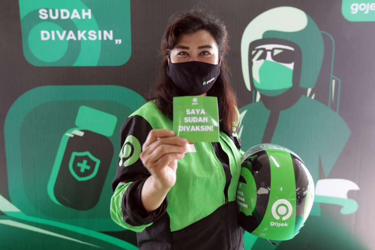 Vaksinasi Covid-19 mitra Gojek