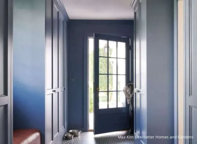 warna cat pintu dan dinding biru dove