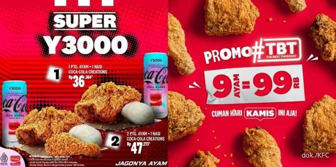 Limited Edition, Promo KFC x Super Y3000 Isi Ayam, Nasi, dan Minum cuma Rp 36.364