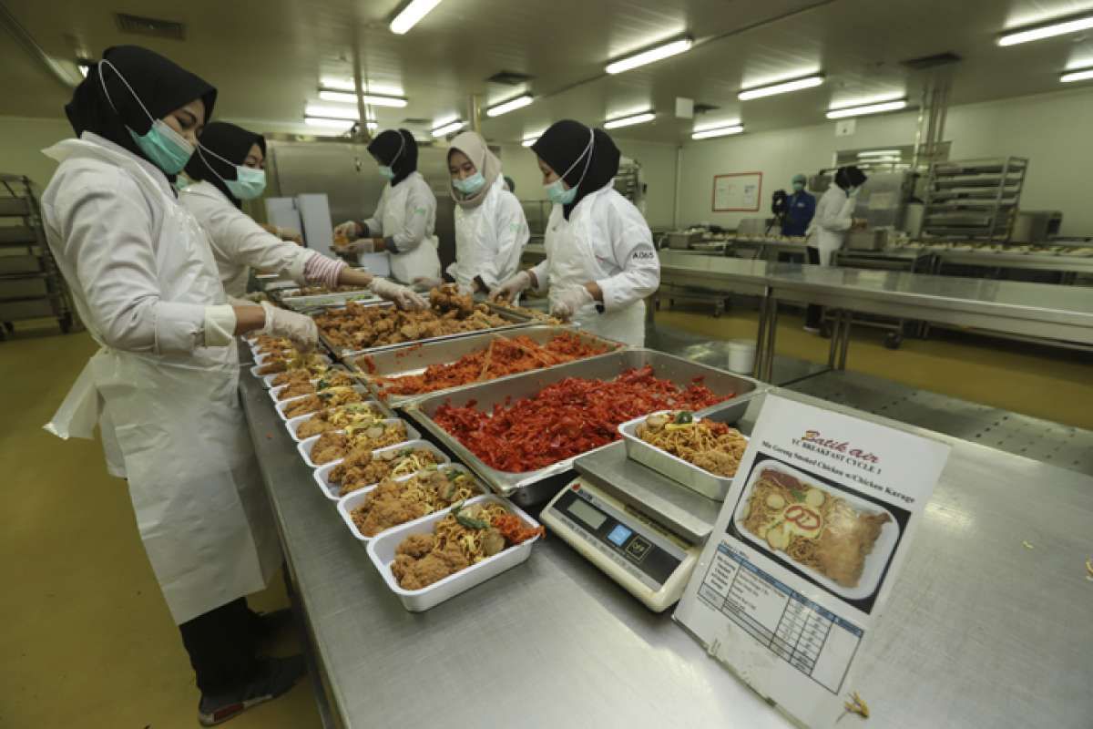 Makanan untuk penumpang pesawat grup Lion Air