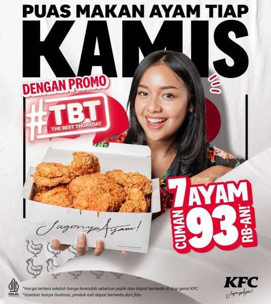 Promo KFC The Best Thursday Terbaru di Bulan Oktober 2023
