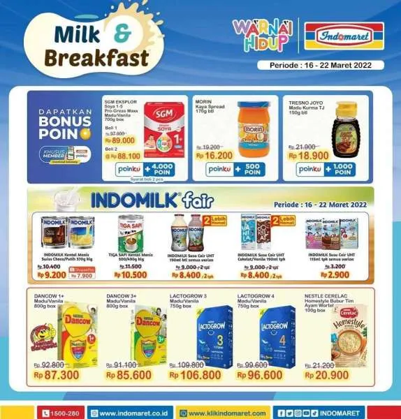 Promo Indomaret Super Hemat Periode 16-22 Maret 2022