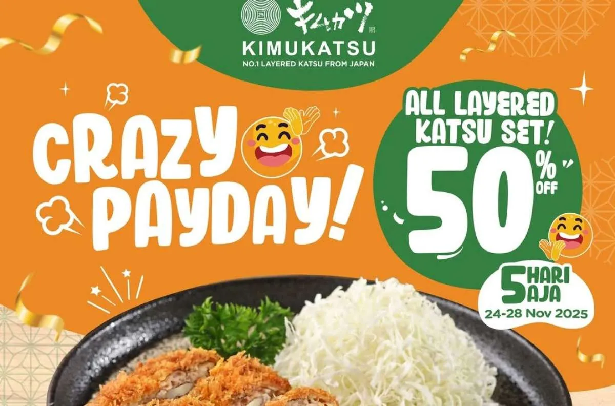 Promo Payday November 2025 di Yoshinoya, CFC dan Kimukatsu Diskon 50%