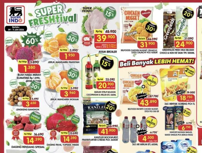 Katalog Promo JSM Superindo Diskon hingga 60% Periode 9-11 Januari 2026